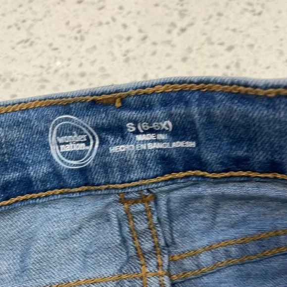 Wonder Nation girls Blue and Black Denim Mini Skirts size 6/6X - Picture 9 of 10